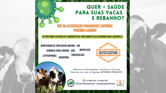 Associação Paranaense colaborando para o desenvolvimento da pecuária leiteira! 